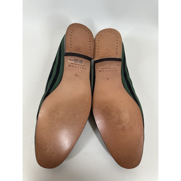Shipton Smoking Loafers Men\'s Green Striped‎ Slip On Shoes UK 8 US 9 main image 6